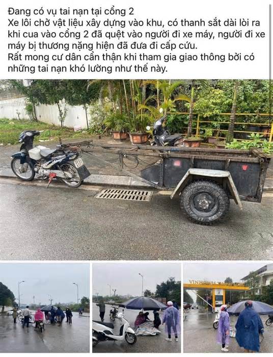 Xe 'máy chém' lại gây tai nạn ở Hà Nội