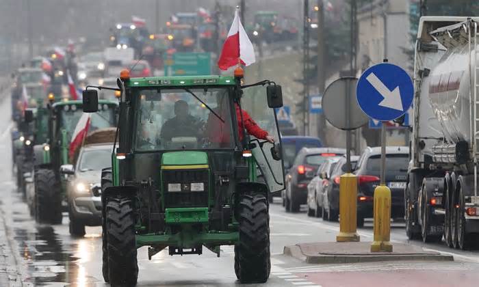 Nông dân Ba Lan biểu tình phản đối nông sản nhập khẩu Ukraine