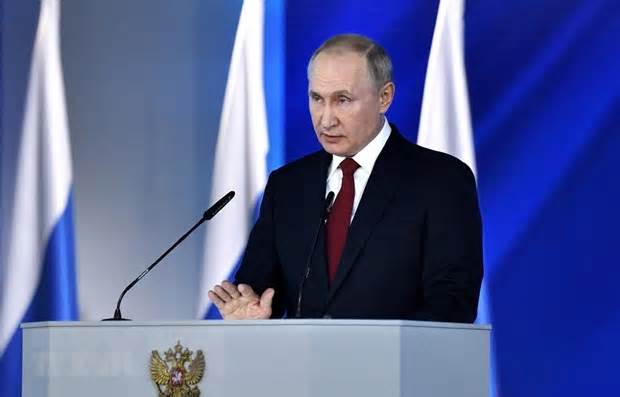 Tổng thống Nga Putin bắt đầu trình bày Thông điệp liên bang 2023