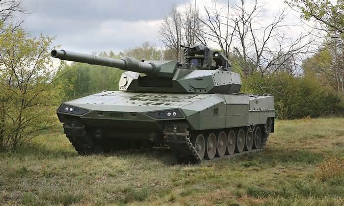 Biến thể Leopard 2 gắn tháp pháo tự động giống xe tăng Nga