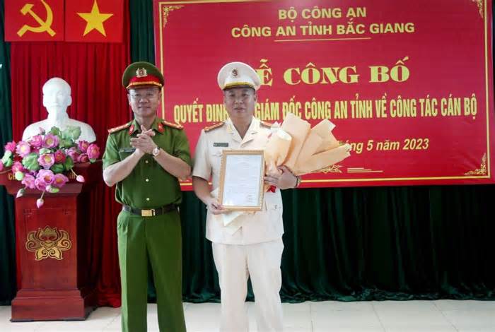 Giám đốc Công an tỉnh Bắc Giang bổ nhiệm nhiều lãnh đạo