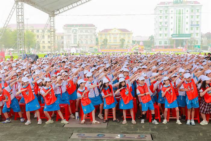 Hơn 5 triệu trẻ em đồng diễn lập kỷ lục Việt Nam