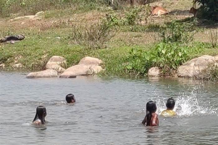 Đi chăn bò thuê, 3 học sinh tắm hồ bị đuối nước tử vong
