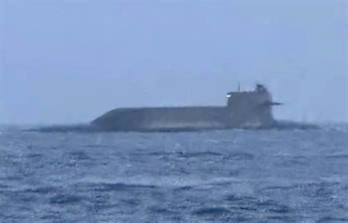 Tàu ngầm hạt nhân Trung Quốc xuất hiện ở eo biển Đài Loan