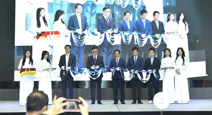 Bộ trưởng Ngoại giao Bùi Thanh Sơn dự Lễ ra mắt Hiệp hội doanh nghiệp Việt Nam tại Hàn Quốc