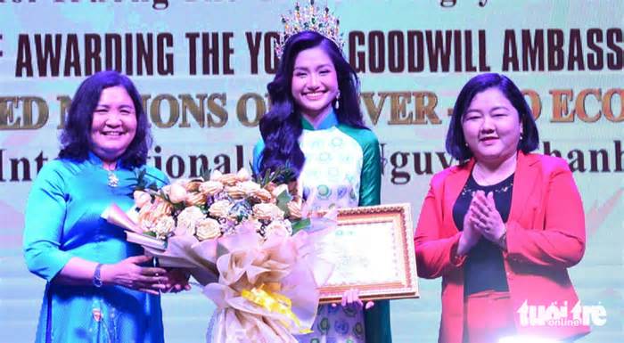 Hoa hậu Nguyễn Thanh Hà là Đại sứ thiện chí trẻ Liên Hiệp Quốc