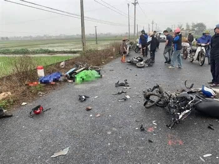 Tai nạn liên hoàn ở Thái Bình, 5 người thương vong