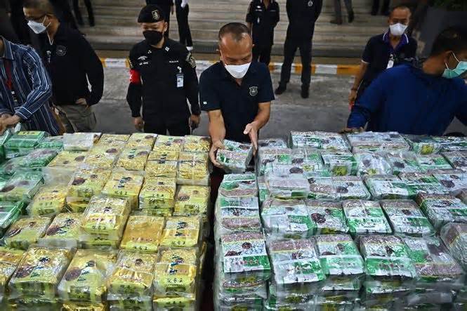 Cảnh sát Thái Lan thu giữ hơn 1,3 triệu viên ma túy đá