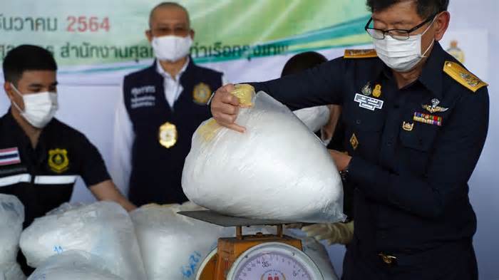 Cảnh sát Thái Lan thu giữ lượng lớn ma túy đá trong tháng Ba