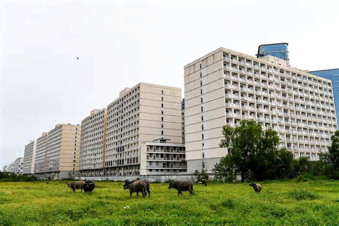 Những 'tòa nhà ma' người Trung Quốc bỏ lại ở Sihanoukville