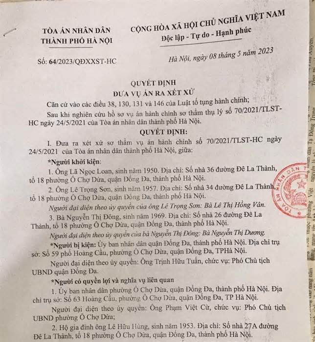 Sắp xét xử vụ người đã chết vẫn ký xác nhận đất đai ở Hà Nội