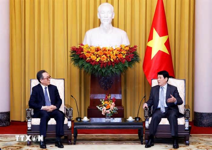 Chủ tịch nước Lương Cường tiếp Bộ trưởng Ngoại giao Hàn Quốc