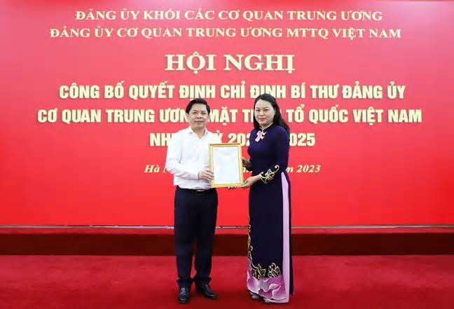Bản tin 8H: Chỉ định Bí thư Đảng ủy Cơ quan Trung ương MTTQ Việt Nam