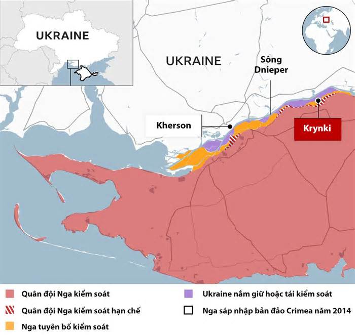 Binh sĩ Ukraine kể về khó khăn ở bờ đông sông Dnieper