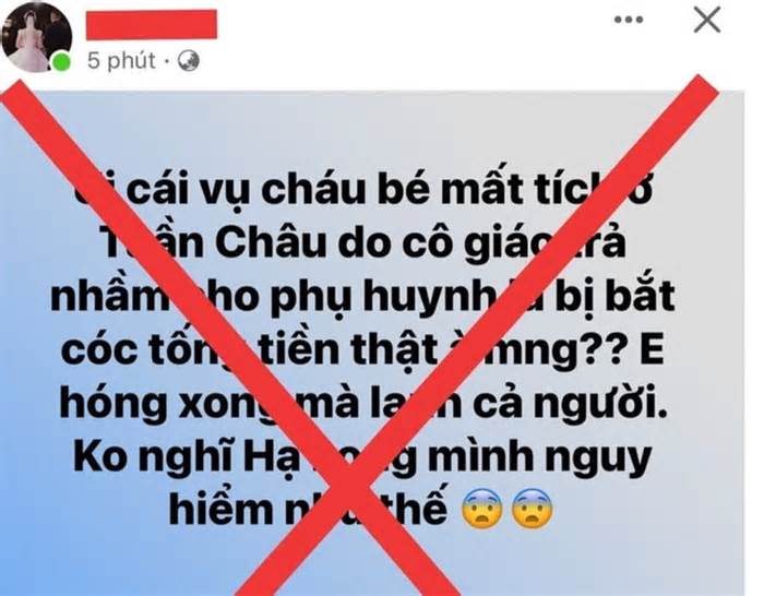 Thực hư thông tin bắt cóc trẻ em, đòi tiền chuộc ở Quảng Ninh