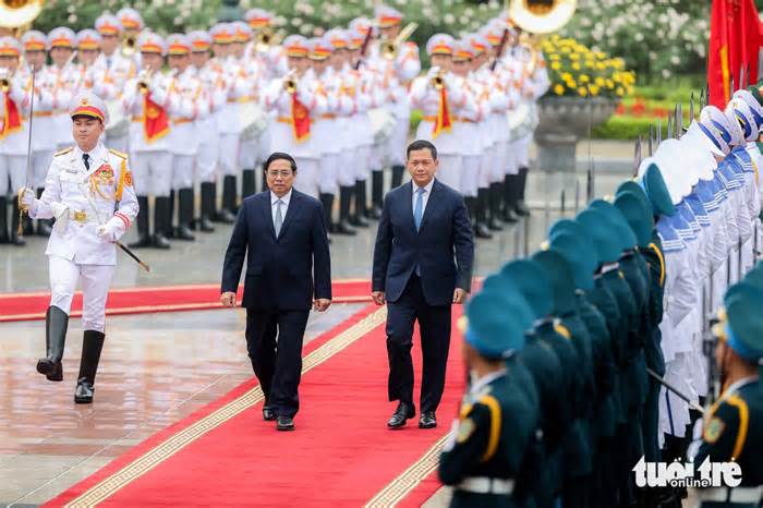 Thủ tướng Hun Manet tái ngộ Thủ tướng Phạm Minh Chính tại Hà Nội