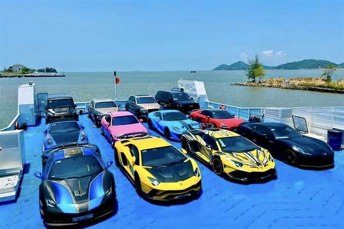 Chuyến phà chở dàn siêu xe trăm tỷ của Hoàng Kim Khánh ra Phú Quốc?
