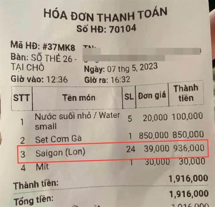 Kiểm tra quán ăn bị phản ánh bán thùng bia hơn 900.000 đồng ở Bình Thuận