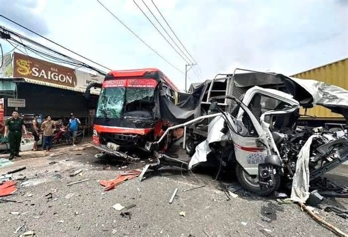 Xe container gây tai nạn liên hoàn ở Bình Phước: Danh tính nạn nhân thương vong