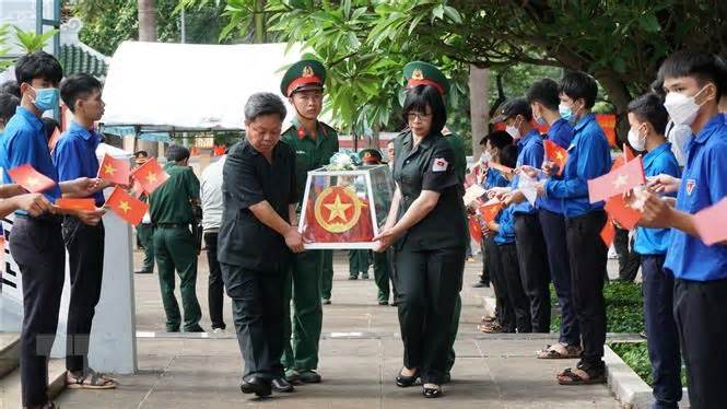 Gia Lai: Truy điệu, an táng 22 hài cốt liệt sỹ hy sinh tại Campuchia