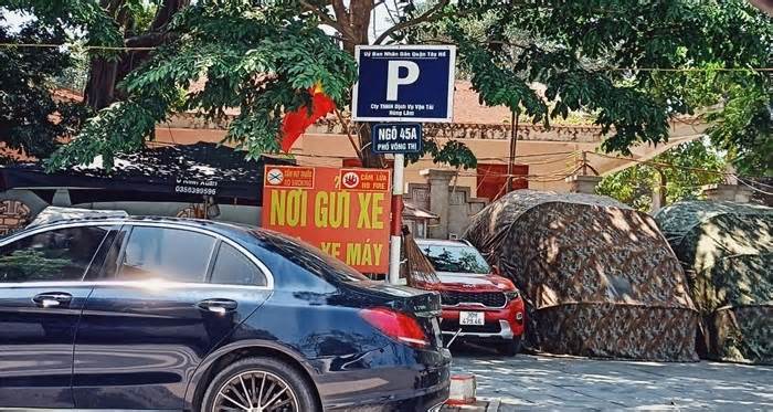 Hà Nội: Thanh tra giao thông quận Tây Hồ “trảm” bãi xe không phép ở phường Bưởi