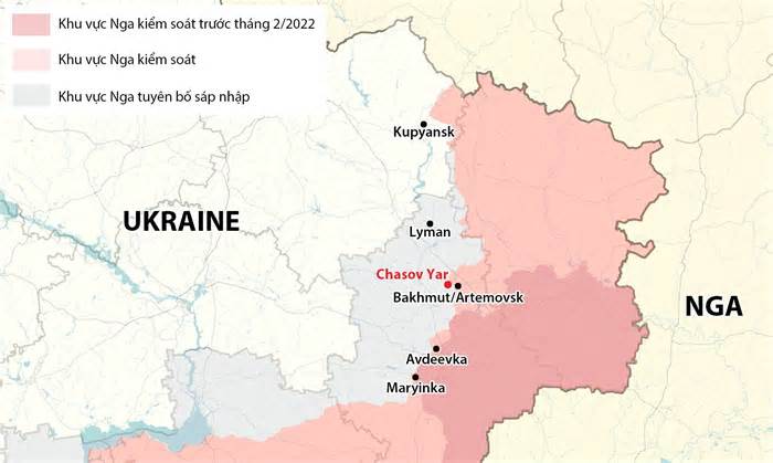 Tư lệnh Ukraine: Nga muốn chiếm thành trì gần Bakhmut trước ngày 9/5