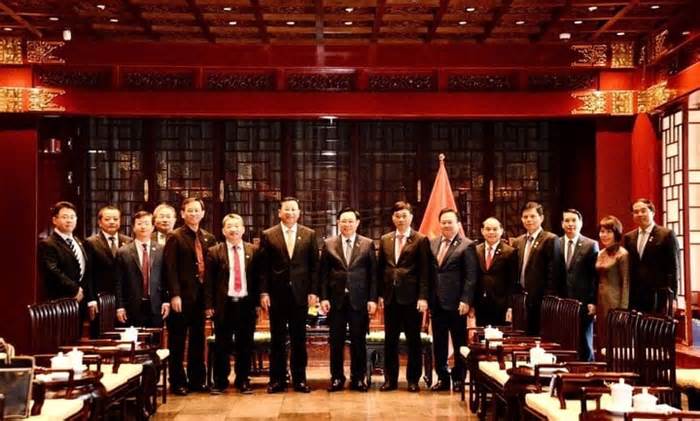 Chủ tịch Quốc hội Vương Đình Huệ tiếp, thăm các tập đoàn lớn của Trung Quốc