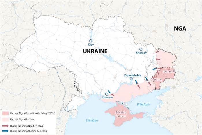 Nga dồn lực tiến công làng chiến lược ở miền nam Ukraine