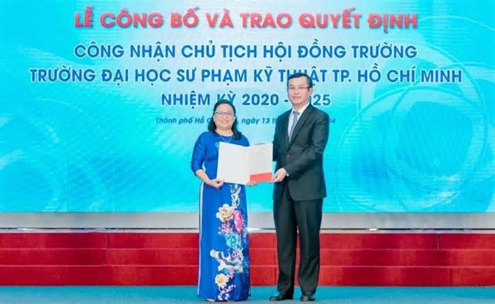 Bà Trương Thị Hiền làm Chủ tịch Hội đồng Trường ĐH Sư phạm Kỹ thuật TP.HCM