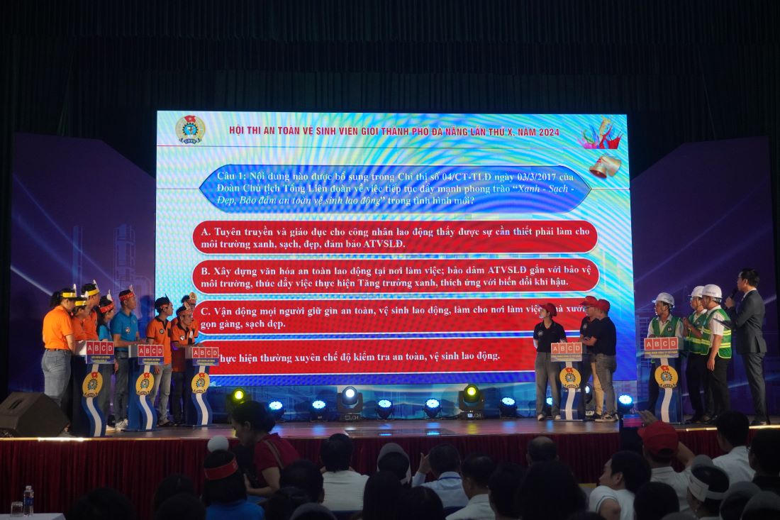 18 đội tranh tài tại Hội thi An toàn, vệ sinh viên giỏi Đà Nẵng năm 2024