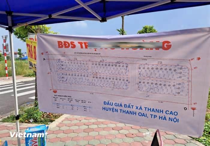 Đấu giá đất hơn 100 triệu đồng/m2 ở Thanh Oai: Tình hình hiện tại ra sao?