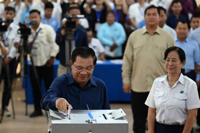 Cử tri Campuchia bỏ phiếu bầu cử nghị sỹ Quốc hội khóa VII