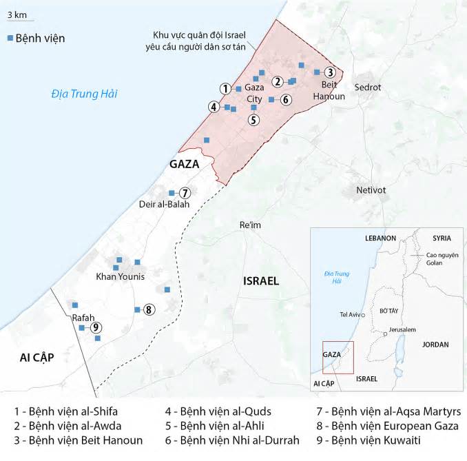Israel tuyên bố phát hiện cửa địa đạo Hamas ở bệnh viện lớn nhất Gaza
