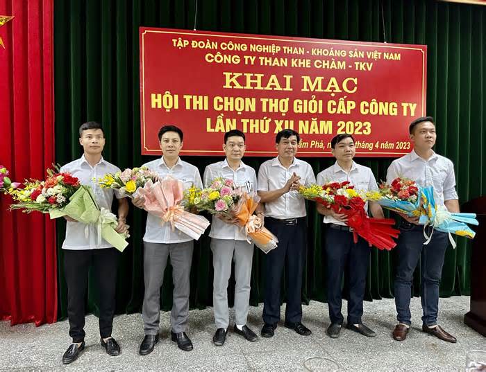 186 thợ mỏ tham gia hội thi thợ giỏi Than Khe Chàm năm 2023