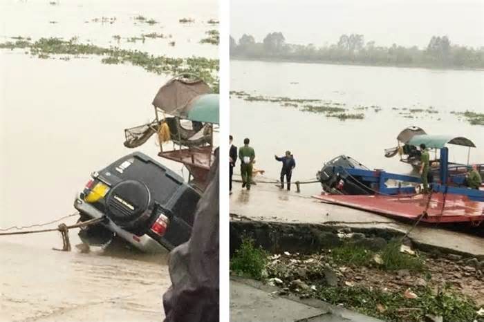 Nam Định: Phát hiện tài xế tử vong trong xe ôtô 7 chỗ chìm dưới sông