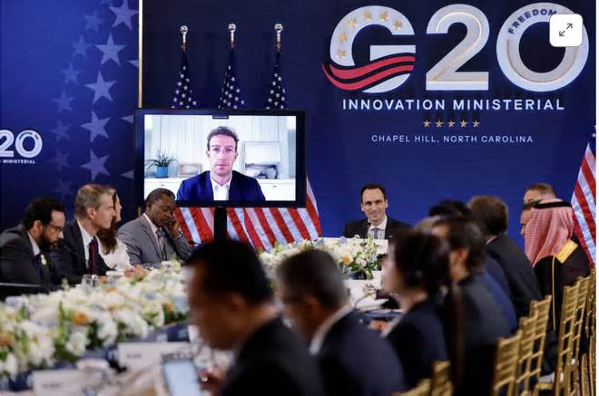 Giới chóp bu công nghệ tranh luận về tương lai AI tại G20