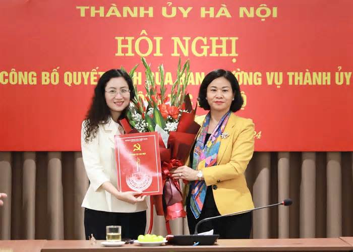 Bổ nhiệm bà Nguyễn Thị Huệ làm Phó Trưởng ban Dân vận Thành ủy Hà Nội
