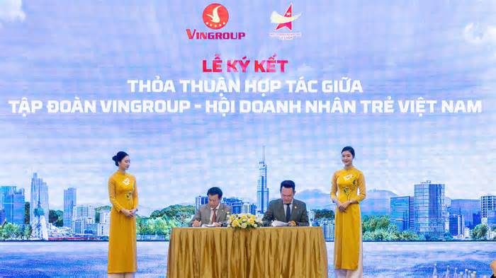 Hội Doanh nhân trẻ Việt Nam và Tập đoàn Vingroup hợp tác toàn diện vì tương lai xanh