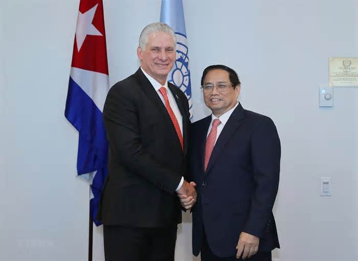 Thủ tướng Phạm Minh Chính hội kiến Bí thư thứ nhất, Chủ tịch Cuba