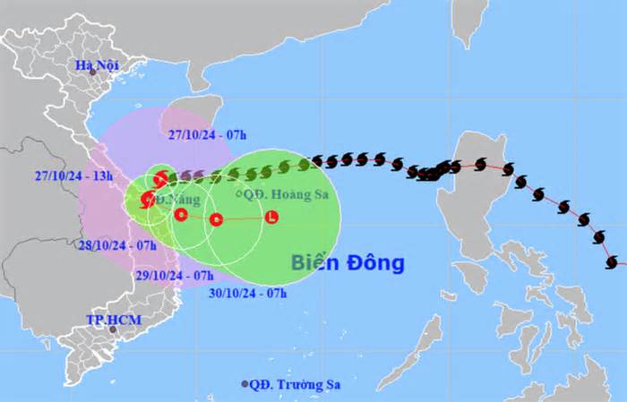 Trưa nay bão Trà Mi đổ bộ từ nam Quảng Trị đến bắc Quảng Nam