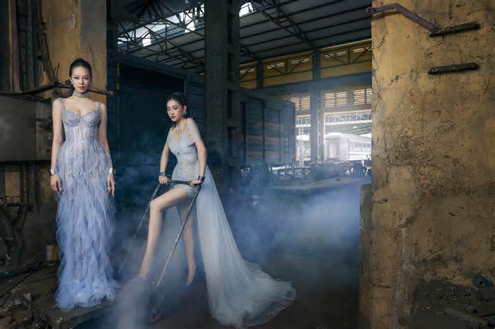 Độc lạ bộ ảnh thời trang trong xưởng cơ khí chế tạo xe lửa của Lê Ngọc Lâm