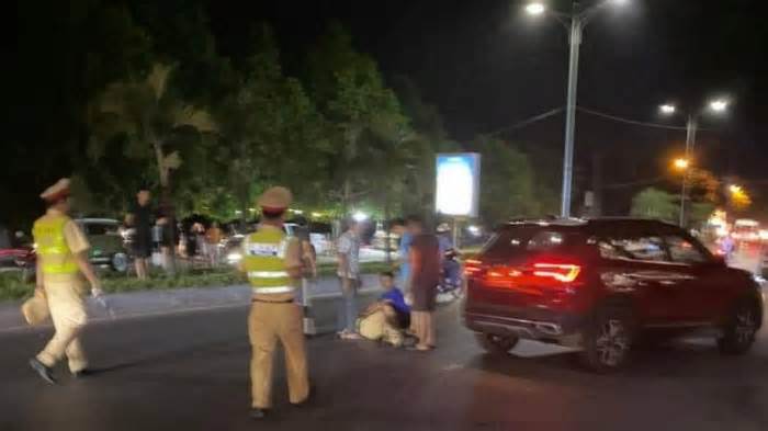 Truy tìm người điều khiển xe máy làm một CSGT Thanh Hoá bị ngã rồi bỏ chạy