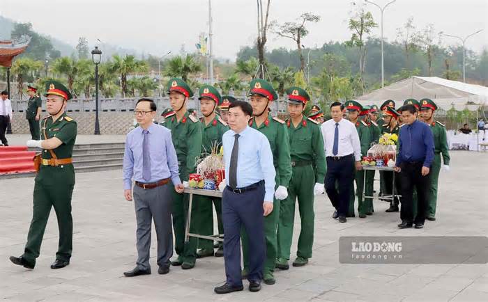 Truy điệu và an táng thêm 9 bộ hài cốt liệt sĩ tại Nghĩa trang Vị Xuyên