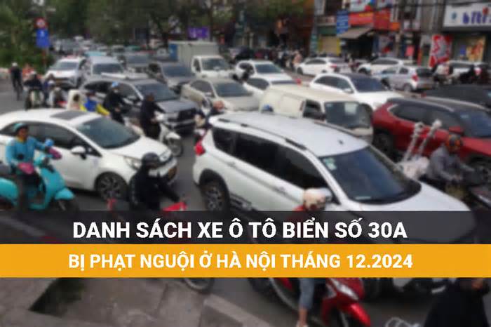 Các chủ xe Hà Nội biển 30A dưới đây đến ngay công an để xử lý phạt nguội