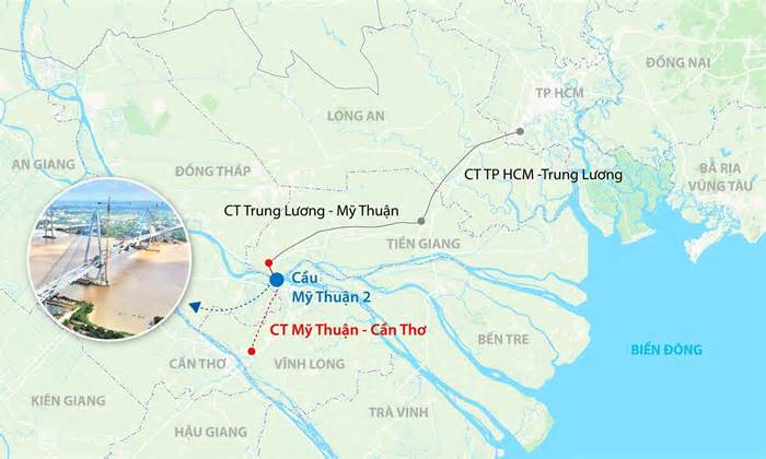 Bị phạt 17 triệu đồng vì chạy ngược chiều ở cao tốc Mỹ Thuận