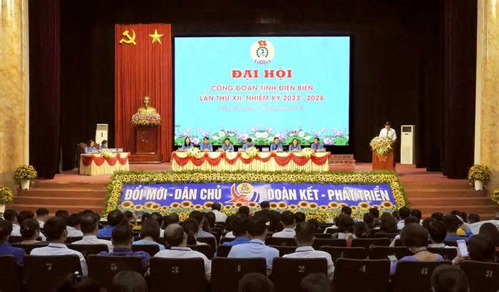 247 đại biểu dự Đại hội Công đoàn tỉnh Điện Biên lần thứ XII