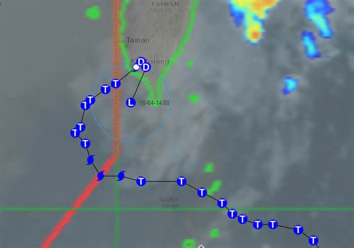 Bão Krathon dị thường, đổ bộ Đài Loan rồi dội ngược trở lại đường đi tới