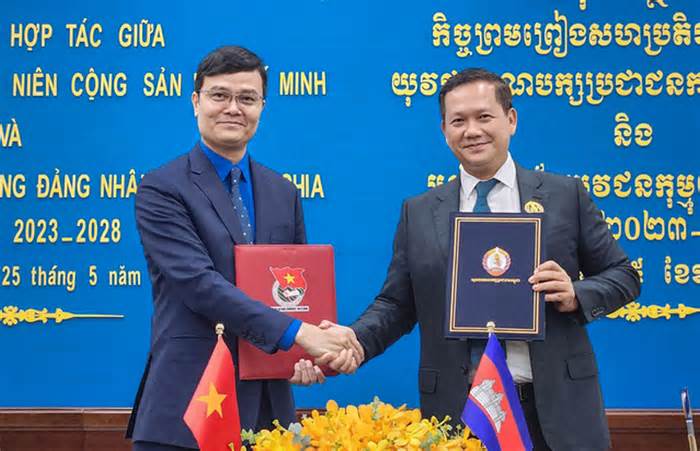 T.Ư Đoàn TNCS Hồ Chí Minh và Ban Thanh niên Đảng Nhân dân Campuchia hợp tác giai đoạn 2023 - 2028