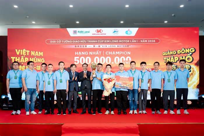 Khép lại Giải cờ tướng giao hữu tranh cúp Kim Long Motor lần thứ I