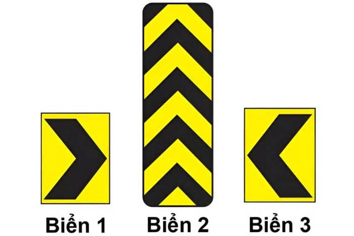 Gặp biển nào lái xe phải chú ý đổi hướng đi khi sắp vào đường cong nguy hiểm?